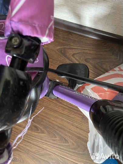 Велосипед детский с ручкой и крышей