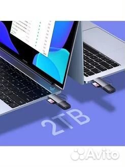 Картридер универсальный type-c для-SD/TF