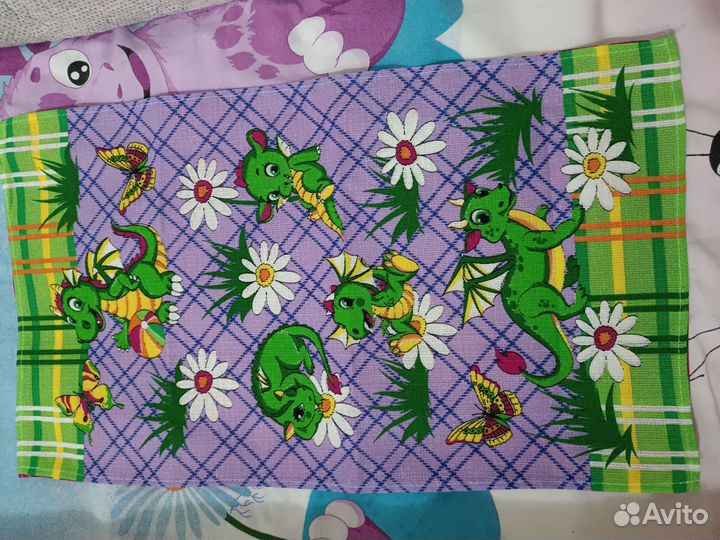 Новогодний набор кухонных вафельных полотенец