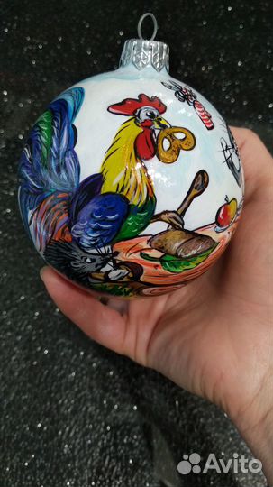 Ёлочные игрушки,ручная роспись