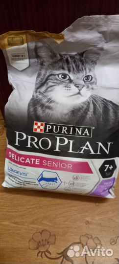 Корм для кошек proplan delicate senior