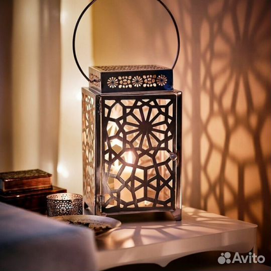 Фонарь подсвечник Хембьюден Икеа. 32 см