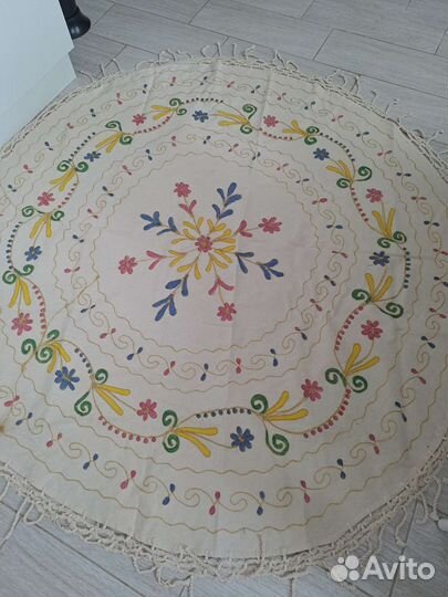 Скатерть лен с вышивкой
