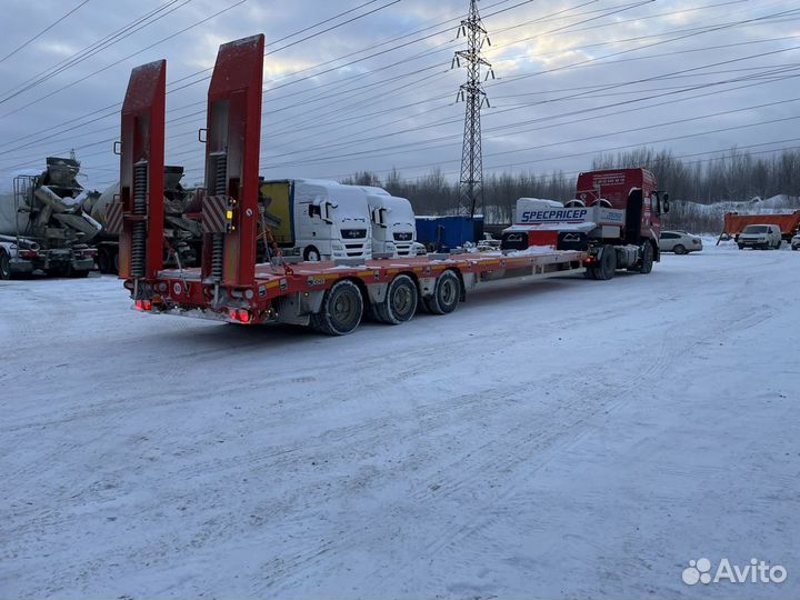 Аренда трала, перевозка спецтехники, трал до 65 т