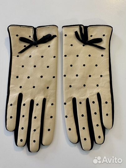 Новые кожаные женские перчатки Tosca Blu