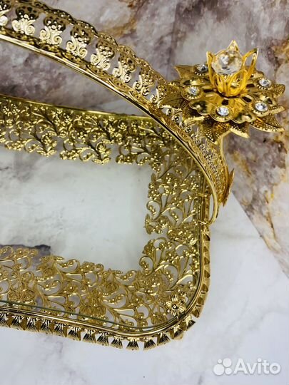 Ваза на ножке для фруктов и нарезки новая