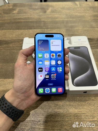 iPhone 15 Pro Titanium Blue 128gb e sim