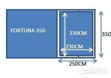 Пристройка к шатру Fortuna 350 и внутренняя палатк