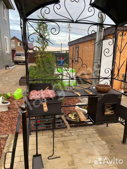 Мангал в стиле лофт