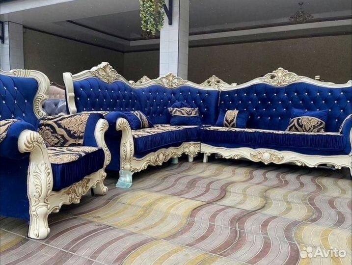 Угловой диван с креслом