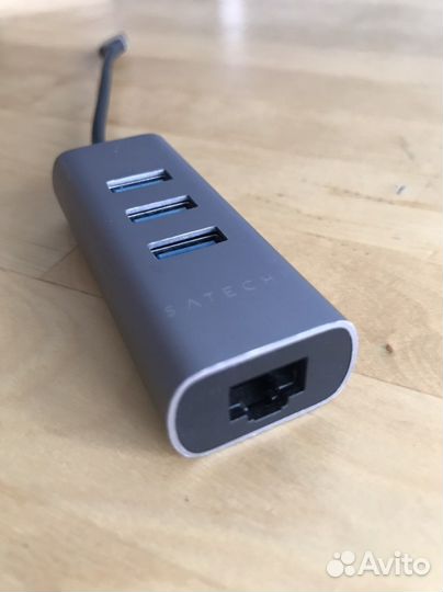 USB-концентратор Satechi Type-C 2-in-1 Aluminum