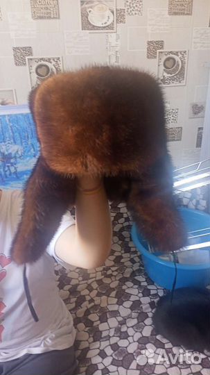 Норковая шапка мужская