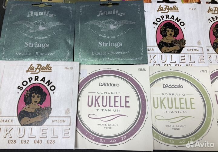 Струны для укулеле (на выбор)