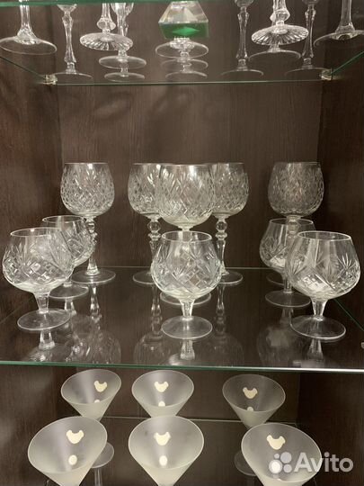 Хрустальные фужеры, бокалы