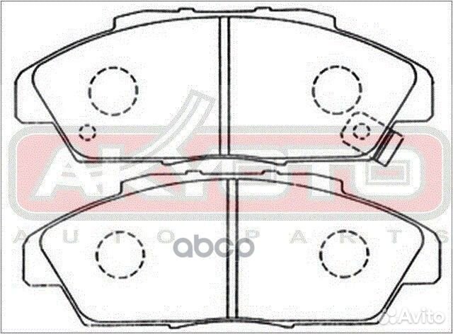 Колодки тормозные дисковые передние AKD-8223 AK