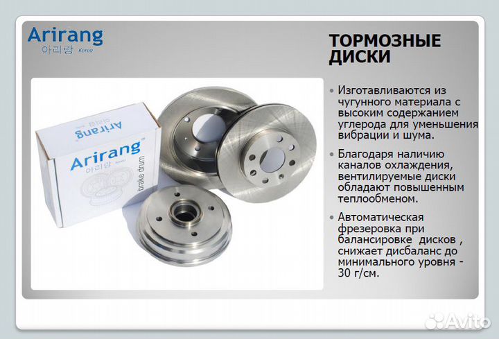 Диск передний тормозной Хендай Элантра 5