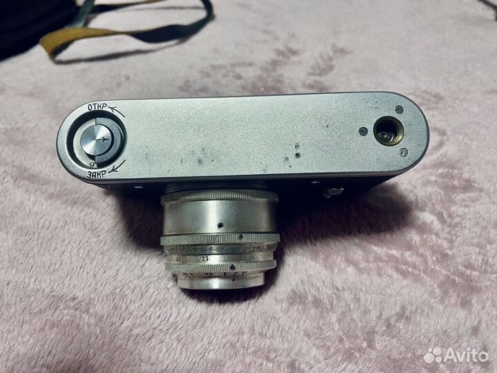 Плёночный фотоаппарат «Зоркий-2С» со вспышкой