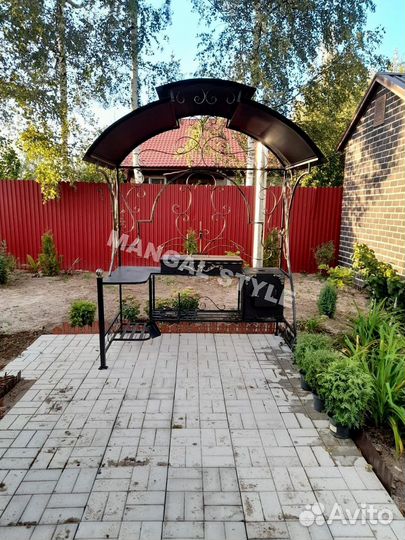 Мангал с крышей