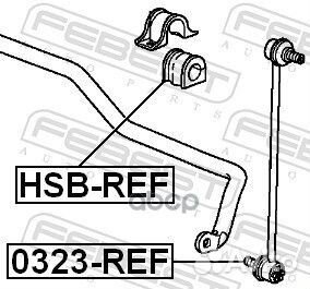 Втулка стабилизатора honda CR-V 07-12 пер. 20мм