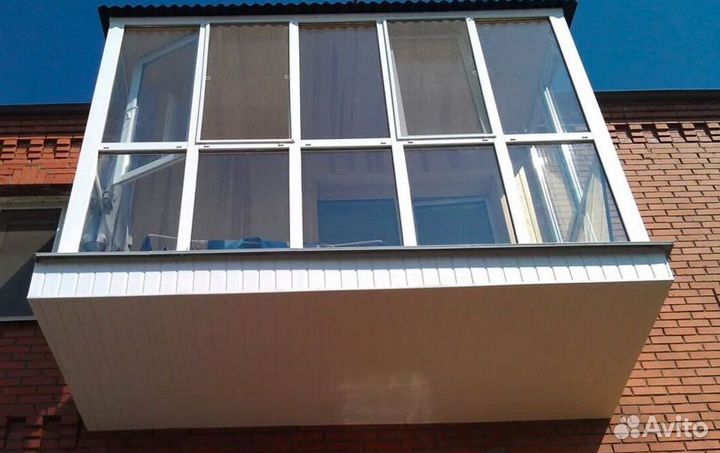 Остекление балконов и лоджий под ключ K1088