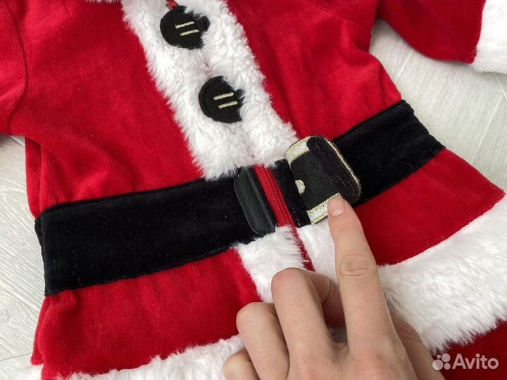 Новогодний костюм деда мороза для малыша