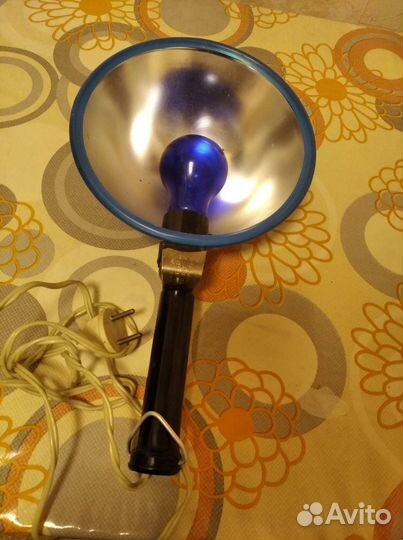 Синяя лампа для прогревания