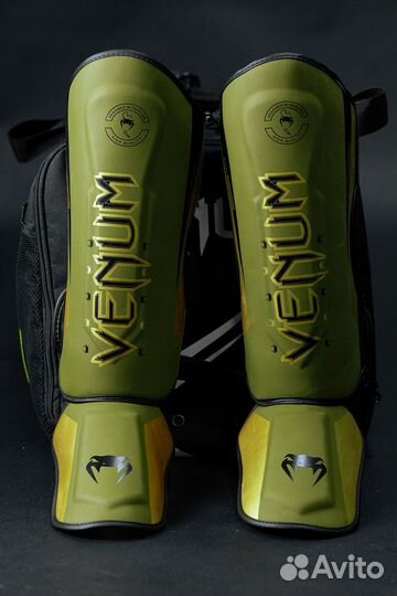 Защита голени и стопы Venum green
