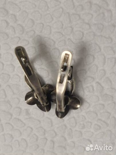 Серьги серебро СССР