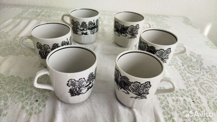 Чашки чайные, сервиз кофейный