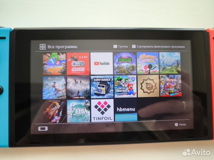 Nintendo switch прошитая чип +sd 128gb