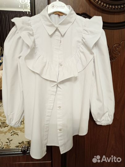 Рубашки белые на девочку
