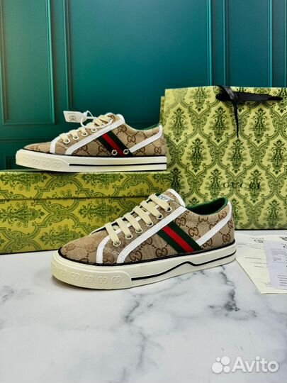 Текстильные кеды Tennis 1977 Gucci