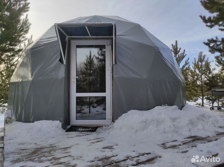 Круглогодичный геокупол D7.Сфера для глэмпинг