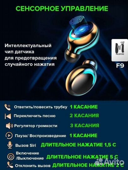 Новые. Беспроводные наушники с шумоподавлением