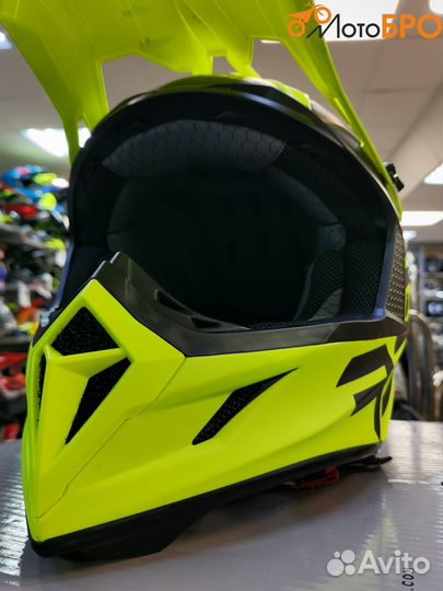 Шлем карбоновый Aсerbis steel carbon yellow fluo
