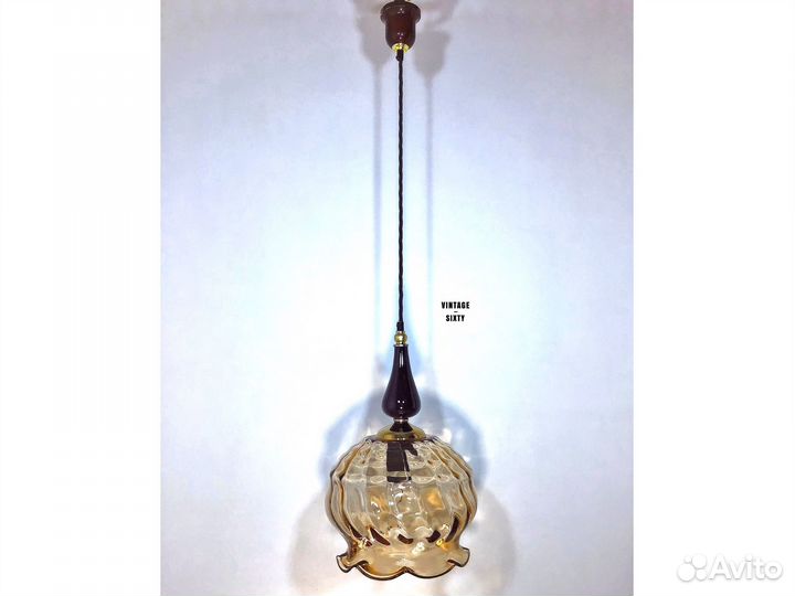 Светильник подвесной винтажный СССР 80-е гг