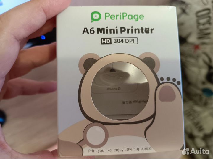 Термопринтер PeriPage А6 304 т/д + 10 рулонов бум