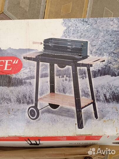 Мангал барбекю гриль на колесах