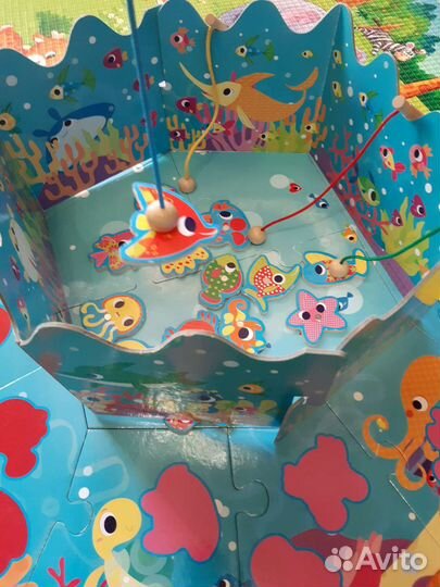 Детская развивающая игра - Весёлая рыбалка 4 в 1