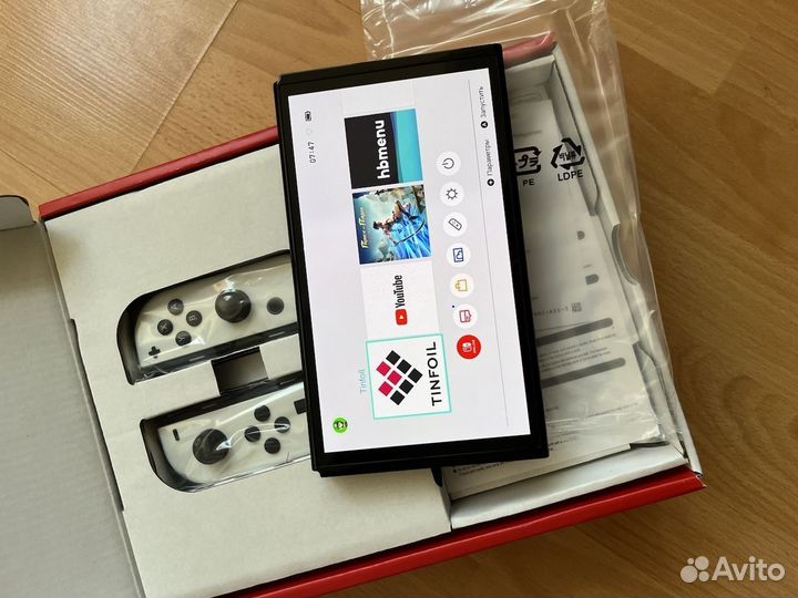 Nintendo switch oled прошитая + 256 гб