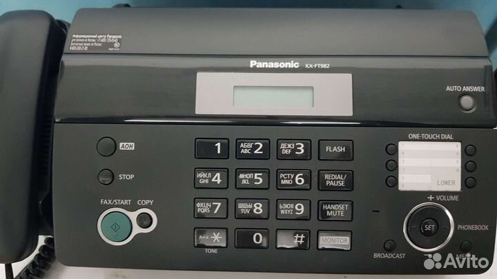 Факс panasonic kx ft 982