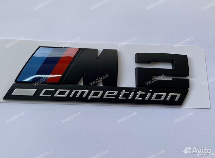 Шильд BMW M1 M2 M3 M4 M5 M6 M7 Competition матовый