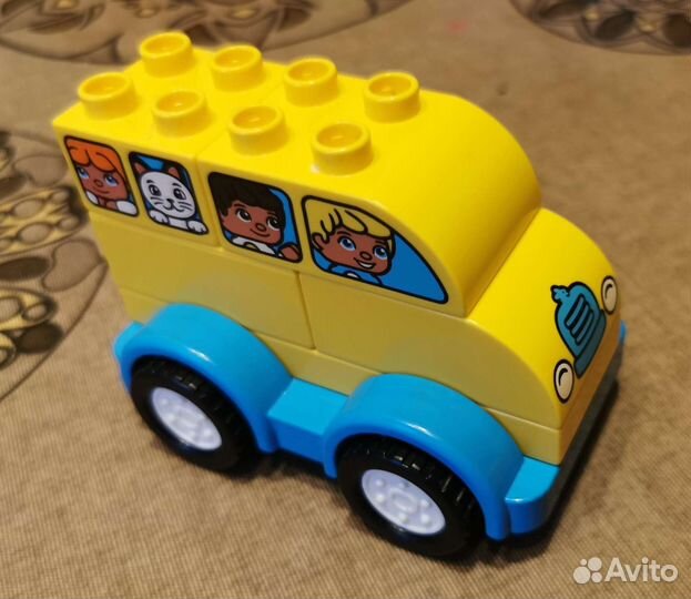 Лего дупло: паровоз, домашние животные и автобус