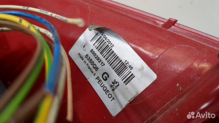 Фонарь (задний) левый Peugeot 307, 2004