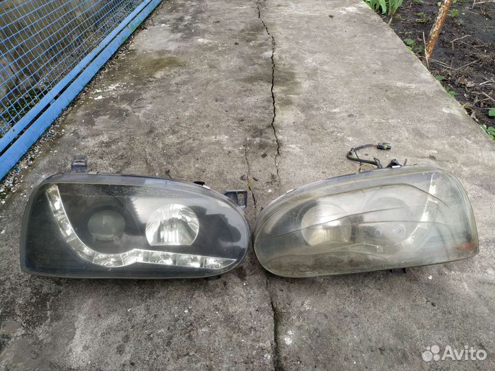 Тюнинг фары для volkswagen Golf 3