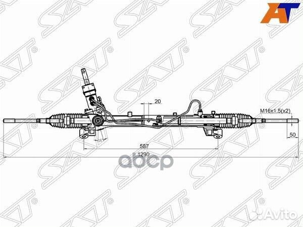 Рейка рулевая ford focus II 05-11/C-MAX 03-10