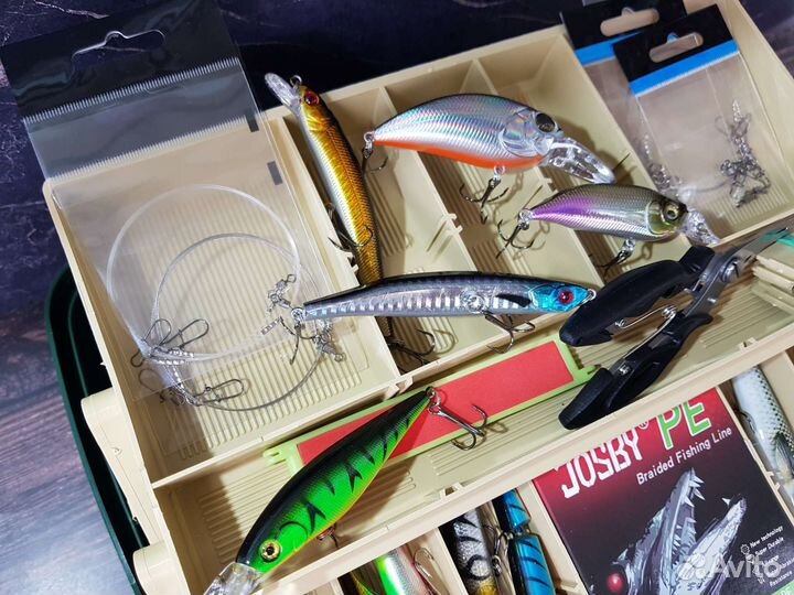 Воблеры комплект с ящиком