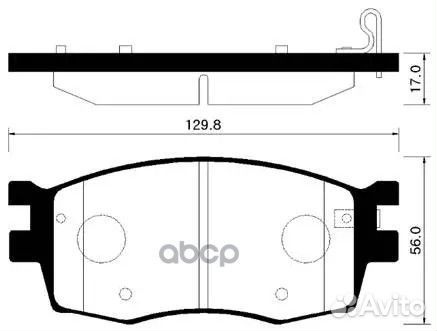 Колодки передние Kia/Hyundai/HSB/ HP1034 HSB