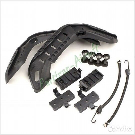 Боковые рельсы для шлема mich2000, BK