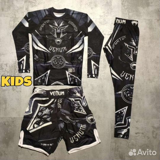Комплект Venum Гладиатор (детский) Рашгард, тайтсы